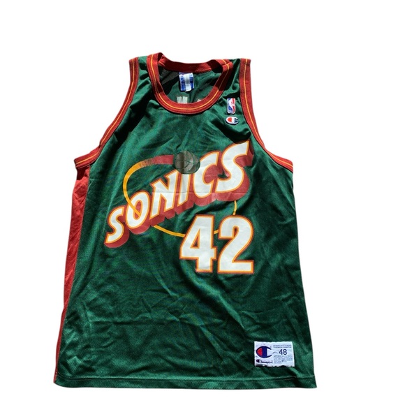 Champion Other - Vintage Seattle SuperSonics Vin Baker Champion Jersey Size 48 NBA Basketball
